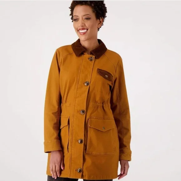 Joan Rivers Classics Collection Field Corduroy Trim Jacket Ginger 3x *NWOT* - Picture 6 of 7